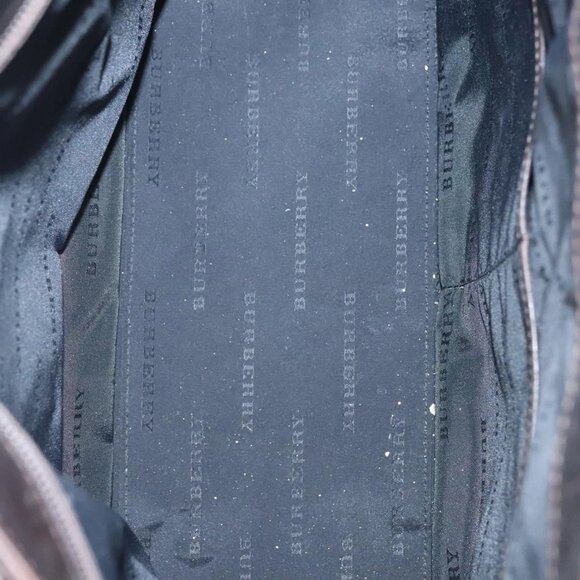 BURBERRY Nova Check Tote Bag Nylon Beige Silver Auth 126392 - Picture 13 of 16